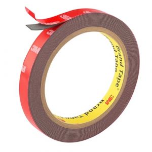 Ruban adh&eacute;sif double face 13 mm x 4,7 m noir, ruban adh&eacute;sif double face &eacute;pais et r&eacute;sistant, ruban adh&eacute;sif extra fort et imperm&eacute;able, id&eacute;al pour les bandes LED automobiles, applications int&eacute;rieures et (Chen Xiaowen, neuf)