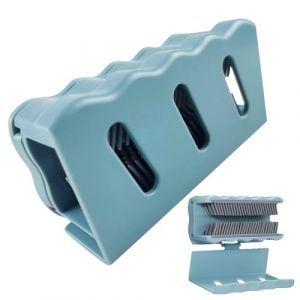 Collecteur de cheveux pour paroi de douche &ndash; 10,5 x 5,5 x 4,5 cm en silicone PP, outil de stockage de canalisations, syst&egrave;me d'&eacute;limination des m&egrave;ches | Parfait pour le nettoyage de la salle de bain, u (utiaesg, neuf)