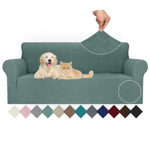 Ystyle Extensible Housse Canapé 3 Places, Universelle Housse De Canapé avec Accoudoirs, Housse Protection Canapém, Sofa Cover Antidérapante, Couvre Canapé pour Chiens Chats Animaux, Vert (YSTYLE HOME, neuf)