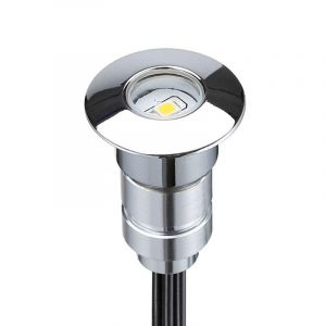 LeClubLED Mini spot LED encastrable rond 0,3W DC12V diam&egrave;tre 24mm &eacute;tanche IP67 - Bleu (LeClubLed, neuf)