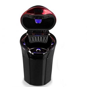 Cendrier voiture, Cendrier de voiture allume d&eacute;tachable, cendrier de voiture avec indicateur de voyant &agrave; DEL bleue pour voiture, maison, bureau et voyage (EnDark Direct, neuf)
