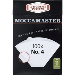 Moccamaster Technivorm Filtre Papier N°4 - Boite de 100 Filtres (Dustfree24, neuf)