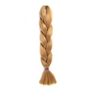 Tressage Cheveux 24 Pouces Tresse Extensions De Cheveux Synthétiques Pour Tresses Femmes Bricolage Cheveux Jaune Orange Blond (Zhenling.L, neuf)