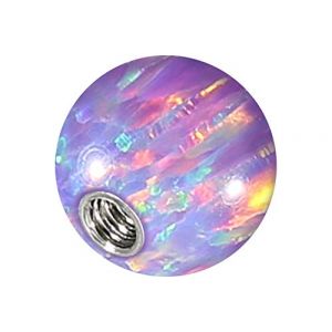 PIERCINGLINE Femme Taille de la sphère : 4mm / couleur : violet (PIERCINGLINE, neuf)