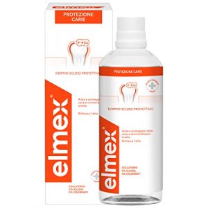 elmex Colontoire de protection Caries 400 ml I avec fluorure amin&eacute; I Double bouclier protecteur I Rafra&icirc;chit l'haleine I Remin&eacute;ralise l'&eacute;mail I 0 % alcool (JEROSTOCK, neuf)
