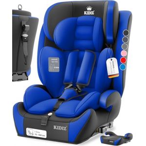 KIDIZ Si&egrave;ge auto pour enfant, avec groupe Isofix, groupe 1, 2 et 3, 9 &agrave; 36 kg, ceinture de s&eacute;curit&eacute; 5 points, si&egrave;ge auto, appuie-t&ecirc;te r&eacute;glable, rehausseur de si&egrave;ge &eacute;volutif de 1 &agrave; 12 ans, stable et (WMK Trading GmbH, neuf)