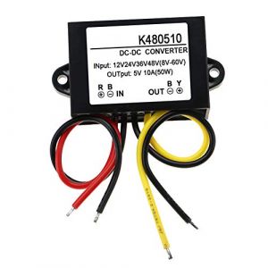 DC-DC 12V/24V/36V/48V à 5V 10A Convertisseur abaisseur de tension Module d'alimentation abaisseur de tension Régulateur de tension Protection contre les courts-circuits de la carte (Astyer-K, neuf)