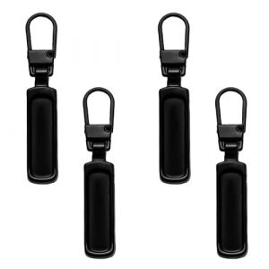 Tirette Fermeture Eclair, 4 Pcs Tirettes de Réparation Fermeture Eclair, Métal Zipper Pull, Zipper Pull amovible, Tirette Fermeture Eclair Remplacement, Pour Vêtements, Jeans, Valises (Lmyzcbzl, neuf)