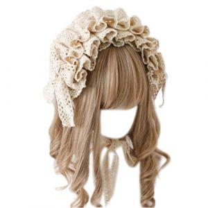 Watreketal Serre Tete,Accessoire de cheveux de femme de chambre élégant Coiffes de femme de chambre Bowknot à volants Coiffes de fête Cosplay Costume pour femmes et filles (Xuanlang Trading, neuf)