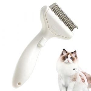 Brosse de démêlage pour chien, brosse pour chien pour la perte | Peigne incurvé progressif pour chien, démêlage, râteau pour sous-poil,Brosse de démêlage avec peigne en métal, coupe élargie pour démêl (kenl, neuf)