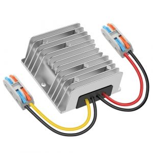 Fxlpower DC 12V &agrave; 24V Convertisseur Tension 10A 240W, Convertisseur 12V &agrave; 24V Alimentation Voiture avec Connecteur de C&acirc;ble Rapide pour Voiture de Golf Voiture Moteur Camion Voiture Automobile Bateau (FXLING EU, neuf)