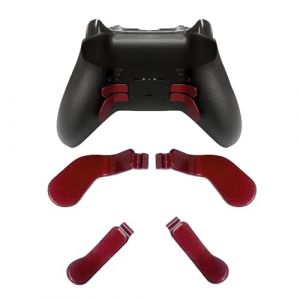 4 Pack Elite Controller Paddles pour Xbox Elite 2 Controller Paddles,Acier Inoxydable Elite Core Controller Paddle pour Xbox One Elite Controller Series 2,Elite Series 2 Core Controller (Rouge mat) (peipei-eu, neuf)