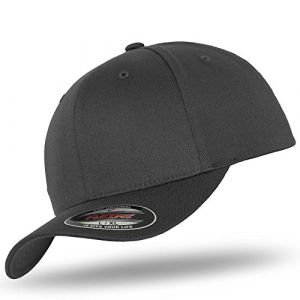 Flexfit Original Casquette Baseball Casquette de Baseball Cap Wooly Peigné Im Bundle avec UD Tête de Mort Bandana dans Beaucoup de Couleurs - Gris foncé/Gris foncé, XL/XXL (59-62 cm) (urbandreamz, neuf)