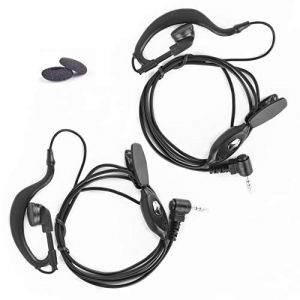 SOCOTRAN 2 x Oreillettes en Forme de G 2.5mm 1 Broche Microphone PTT en Ligne pour Talkie-Walkie de la Police, T80, R40, T90, R60 (Shenzhen Any-better Technology Co.,Ltd, neuf)