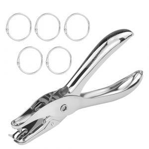 1 perforatrice à trou rond de 3 mm - Pince perforatrice en métal - Pince perforatrice de précision - Argent - Pour le bricolage, le papier, les photos, les cartes de vœux, les cartes (JRSHIRLEY LTD, neuf)