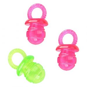 XINGYUXUXIN Lot de 3 jouets &agrave; m&acirc;cher pour chien TPR en forme de t&eacute;tine pour chien - Jouets &agrave; mordre pour chiens d'int&eacute;rieur et d'ext&eacute;rieur (XXYLXY, neuf)