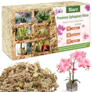 Riare 300g Sphaigne pour Plante Naturelle Compressé Sphaigne pour Orchidées Mélange pour Pot - pour la Culture de Plantes à la Maison,Fée Jardins (300g) (YLGA, neuf)