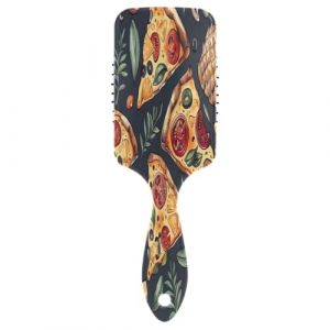 Peigne &agrave; coussin d'air pour tranches de pizza, ananas, brosse d&eacute;m&ecirc;lante, brosse &agrave; cheveux saine, brosse 3D pour cheveux (AYXXKJ, neuf)