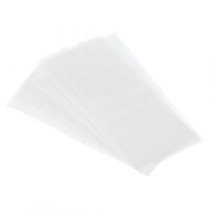 PATIKIL 66x25mm Bandes de Rétraction Perforées en PVC, 500 Pièces Film Rétractable pour Bouteilles, Pots, Boîtes, Convient pour Un Diamètre de Bouchon de 1,22 à 1,5 Pouces, Transparent (PATIKIL UK, neuf)