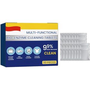 Tablettes de nettoyage multifonctionnelles bio-enzymes, tablettes de nettoyage bio enzymatiques, tablettes de nettoyage multifonctions pour enlever les taches, dissout rapidement les tablettes de (SiChuanRiXingQianLiZhaoZiHao, neuf)