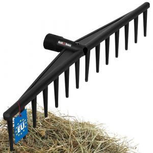 KOTARBAU&reg; R&acirc;teau en Plastique &Agrave; 14 Dents R&acirc;teau &Agrave; Feuilles Tout Usage Herbe Foin Noir sans Tige |R&acirc;teau Jardin |R&acirc;teau Gazon |R&acirc;teaux De Jardinage |R&acirc;teau Ramasse Cailloux |R&acirc;teau Ramasse Cailloux (KOTARBAU, neuf)
