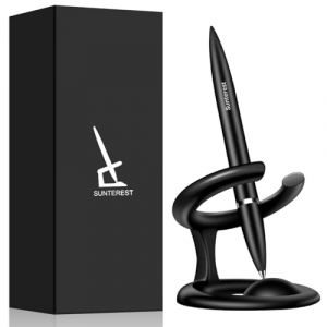 SUNTEREST Stylo &agrave; bille en l&eacute;vitation magn&eacute;tique, stylo flottant de luxe futuriste, stylo ex&eacute;cutif qui d&eacute;fie la gravit&eacute;, cadeau unique pour homme et femme, d&eacute;coration de bureau, gadgets technologiques (SUNTEREST, neuf)