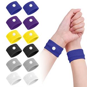 ACWOO Bracelets Anti-Nausées pour le mal de mer, 6 Paires Bracelet Anti Nausée, Bande De Poignet De Soulagement De Nausée pour les enfants, les adultes, les vacances et les voyages (AOGOE-EU, neuf)