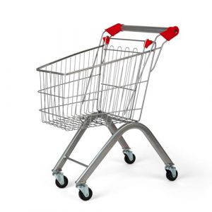 Bigjigs Toys - Chariot de Shopping pour Enfants - Jouet de Jeu de rôle de supermarché à Vie, épicerie playset pour Le Jeu de Simulation, Cadeaux pour Les Tout-Petits, 18 Ans et Plus de Mois (Pertina Toys, neuf)