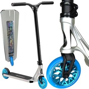 Blunt Prodigy X One Complete Trottinette freestyle H=86cm Parc I Enfants I Adolescents I Adultes I Figure I Kick I Trottinette I L&eacute;g&egrave;re Argent/Bleu clair (Fantic26 Funsport GmbH, neuf)
