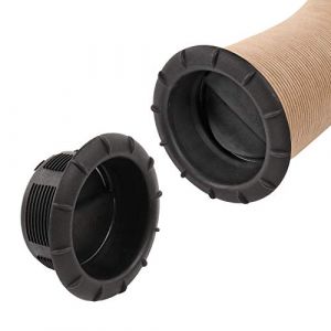 Truma Embout de sortie d'air chaud 65 mm - Tuyau d'air chaud refermable (1 x noir) (Freizeitschmiede, neuf)