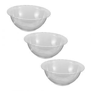 TOPPERFUN 3pi&egrave;ces Bassin Pour Visage Transparent Lot De Petite Vasque Bassine Lavabo Multifonctionnelle &Eacute;vier De Cuisine Lavabo De Salle De Bain Bassin &agrave; Shampoing (Linuya, neuf)