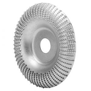 Disque de Meulage du Bois en Acier au Carbone, Disque de Meuleuse de 125mm pour la Sculpture du Bois, Dents Incisives, Disque de Meuleuse d'angle (Blurte, neuf)