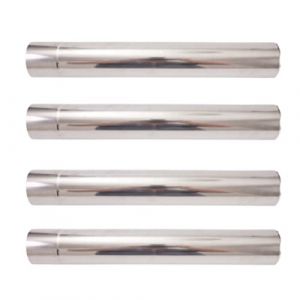 CNANRNANC Tuyau de chemin&eacute;e en acier inoxydable, tuyau de po&ecirc;le rond, tuyau de chemin&eacute;e, tuyau de chemin&eacute;e, tuyau d'&eacute;chappement pour une &eacute;vacuation s&ucirc;re des gaz de combustion, &Oslash; 6 cm (Elton-EU, neuf)