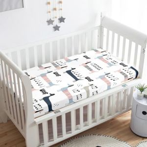 Odot Drap Housse pour Lit de B&eacute;b&eacute;, Teckel Impression Draps Housses Enfants Respirant Douce Extensible Prot&egrave;ge Matelas pour Lit B&eacute;b&eacute;, Berceau, Lit Parapluie (chien bleu,65x95 cm) (Odot, neuf)