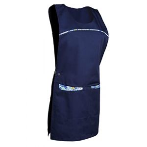 SNV Chasuble m&eacute;nage pour entetien/nettoyage/Tablier adulte m&eacute;dicale pour agent d'entretien en polyester/coton. Taille S &agrave; XXL (Bleu Marine, XL) (Shoptablouse, neuf)