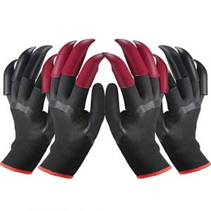 IME Lot de 2 paires de gants de jardinage imperméables avec griffes pour creuser la ferme, pour le travail et le travail avec 8 griffes (ShowMe Wonderful Store, neuf)