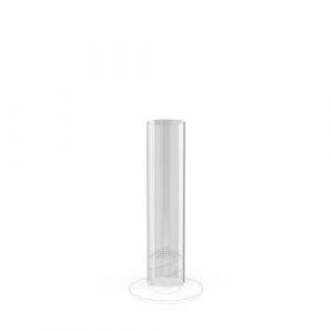 H&ouml;fats - Verre de rechange 900 - Pi&egrave;ce de rechange pour feu de table 90 et 900, torche, feu suspendu, chemin&eacute;e de table - Cylindre en verre borosilicate r&eacute;sistant &agrave; la chaleur - &Oslash; 9 cm, hauteur 37,5 (h&ouml;fats, neuf)