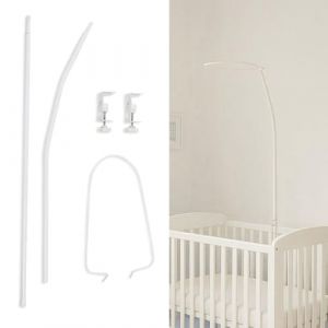 Baby Fancyroom Ciel de lit à barreaux, facile à monter, pour lit de bébé, cadre en métal blanc, pour lit de bébé, lit à barreaux, ciel de lit d'enfant, pour garçons et filles (Baby Fancyroom, neuf)