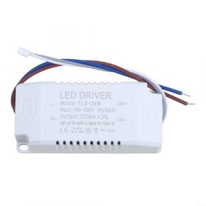 Transformateur &eacute;lectronique LED 8-24 W Courant constant de sortie pour plafonnier Panneau Lampe, 230 mA &plusmn; 5 %, 24-84 V DC, entr&eacute;e AC110-265 V (Kingmaller, neuf)