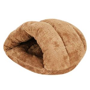 Panier pour Chien Chat Triangle Coussin Douillet Chiot Peluche Lit de Couchage Chat Hiver Automne Dodo Chien Epais Moelleux Couffin Chat Chaud Maison Intérieur Lit pour Animaux de Compagnie Lavable (QICHENGUK, neuf)