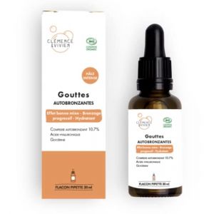 Clémence & Vivien Gouttes autobronzantes hâle intense (Alguoa - Cosmétiques Bio, neuf)