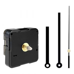 Mecanisme Horloge Murale, Mecanisme Horloge Pile, Mecanisme de Pendule a Pile 16mm, Mécanisme Horloge Murale Silencieux avec Aiguilles Noir pour DIY, Réparation et Fabrication d'Horloge (Shenzhenshifengjunkejiyouxiangongsi, neuf)