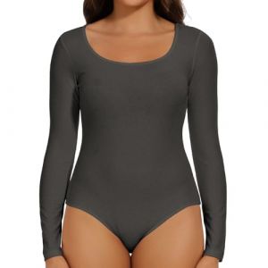 Joyshaper Body pour femme &agrave; manches longues &eacute;l&eacute;gant - Ensemble de haut de body avec string sexy pour femmes, XXL (Joyshaper Direct FR, neuf)