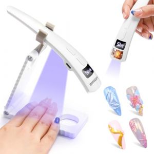 Mini Lampe UV Ongles Gel 2-en-1 Dual-Zone: LEDSUUEI Professionnel Lampe UV Ongle Semi Permanent Rechargeable 400mAh avec &Eacute;cran LED, Machine UV LED pour Ongle S&eacute;chage Flash Manucure DIY Domicile Voyage (Guangzhouyiboguojimaoyiyouxiangongsi, neuf)