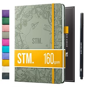 Scribbles That Matter A5 Bullet Dotted Journal + Stylo gratuit! Ton carnet a5 pointill&eacute;s Couverture rigide 160 g/m&sup2;, 150 papier &eacute;pais r&eacute;sistant aux saignements pour le travail (5,75 x 8,5) pouces (Scribbles That Matter EU, neuf)