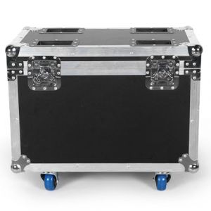 Flight Case en Cuir Noir avec Roulettes et Poignée Rétractable, 62.5x36.5x54.5cm Convient au 19X15W Wash Zoom Lyre LED (AINSLIEM LTD, neuf)
