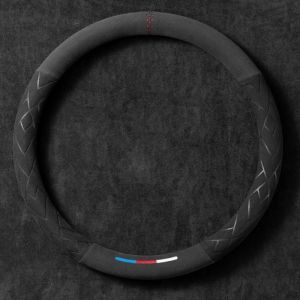 Couvre Volant Voiture en Cuir Protege pour VW Golf 5 6 7 8 GTE GTI GTD，Volant Housse de Volant Antidérapant Cache Volant Voiture Protection Volant (rongjieshishang, neuf)