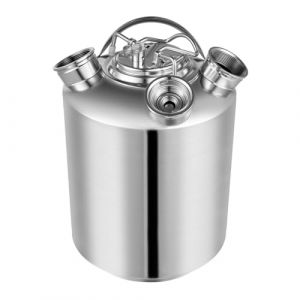 SICHENSH F&ucirc;t de nettoyage de bi&egrave;re en acier inoxydable de 10 l, avec couvercle, 3 t&ecirc;tes, f&ucirc;t de nettoyage de bi&egrave;re, en acier inoxydable, f&ucirc;t de nettoyage de bi&egrave;re (argent&eacute;) (CHENGZJSH, neuf)