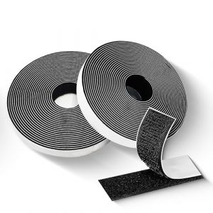 Xcdhemde Scratch Autocollant Double Face, 8 Mètre 20 mm Bande Ruban Scratch, Bande Agrippantes Adhésives Extra Fort, pour Cadres Photo, Moustiquaires, Bricolage, 2 Rouleau Noir (TODORO INTERNATIONAL, neuf)