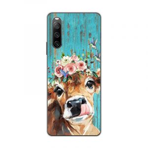 KARTXITAI Coque Compatible avec Sony Xperia 10 IV 5G,Housse &Eacute;tui de Protection en Ultra Transparente Silicone en Gel TPU Souple Case Cover Shock-Absorption-Bovins, Fleurs, Oiseaux (KARTXITAI, neuf)
